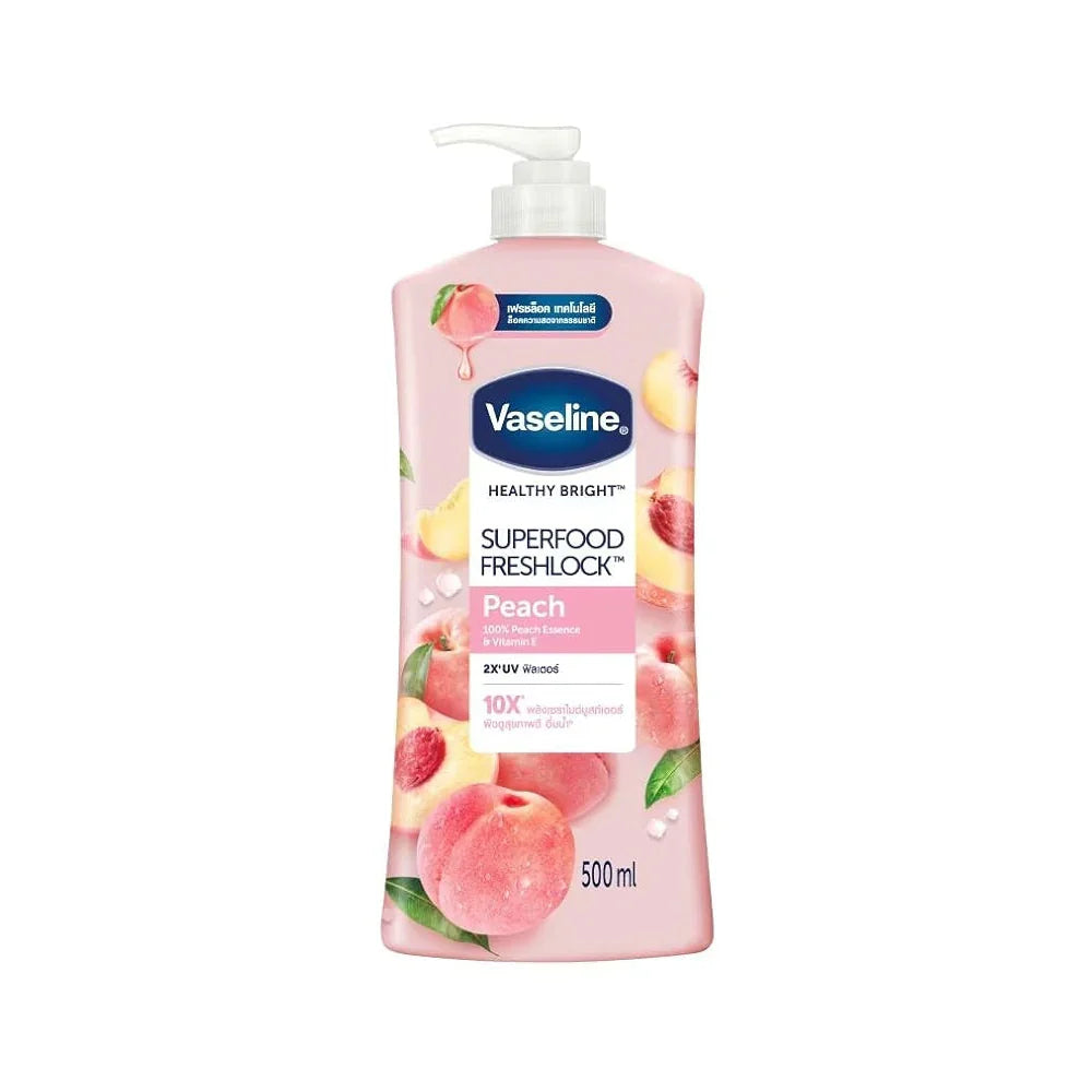 Vaseline - Body Lotion Healthy Bright Super Food Fresh Lock Peach Vaseline