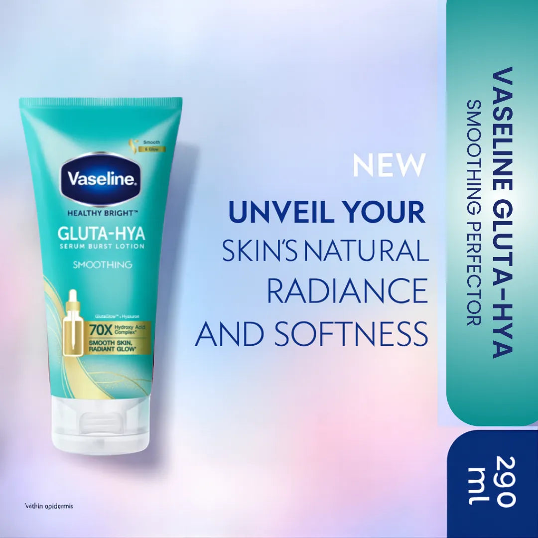 Vaseline Gluta-Hya Serum Burst Lotion Smoothing Perfector - Made in Thailand Vaseline