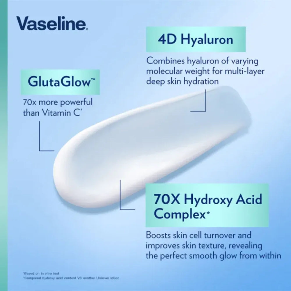 Vaseline Gluta-Hya Serum Burst Lotion Smoothing Perfector - Made in Thailand Vaseline