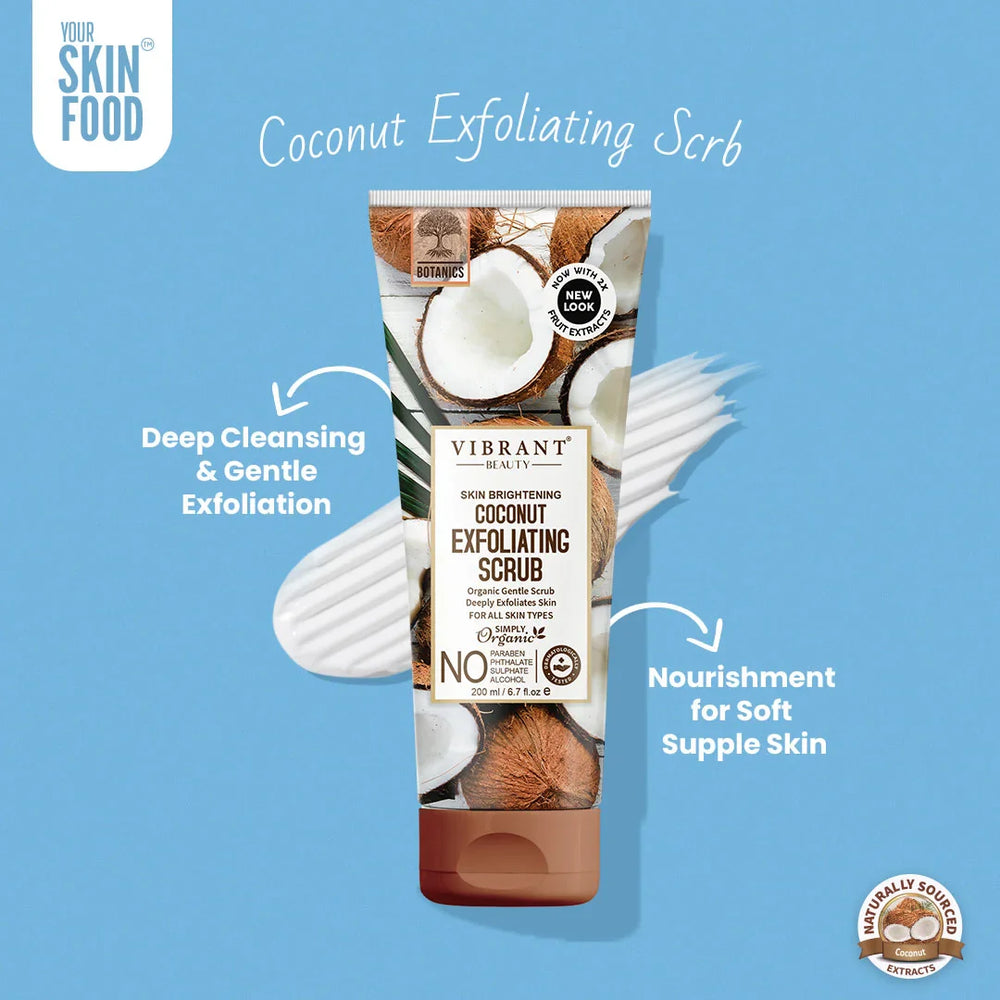 Vibrant Beauty Coconut Exfoliating Scrub - 200ml Vibrant Beauty