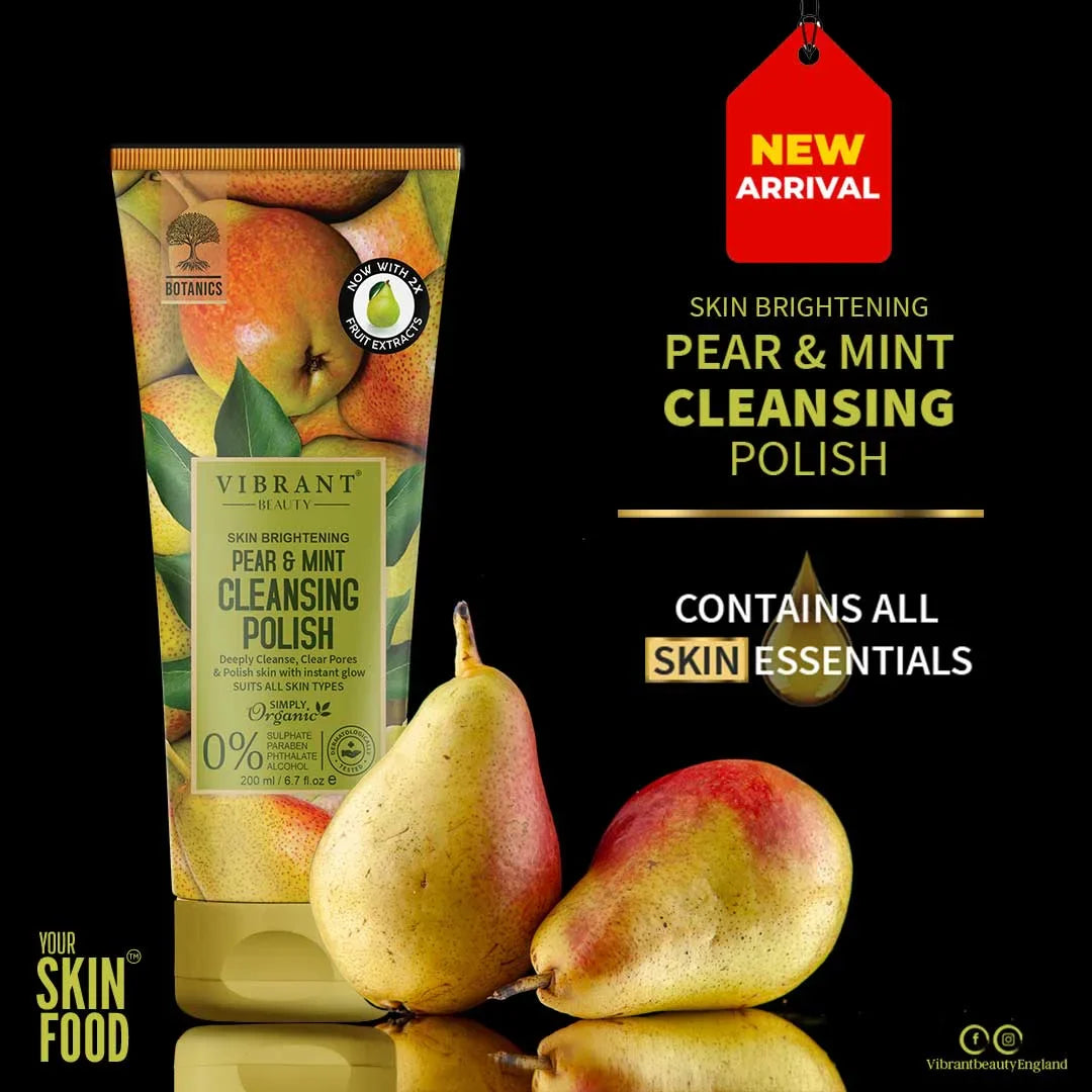 Vibrant Beauty Pear & Mint Cleansing Polish (200ml) Vibrant Beauty