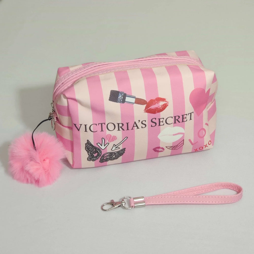 Victoria Secret Makeup Carry Pouch With Bow Keychain Victoria's Secret