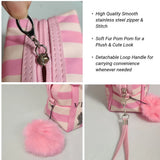Victoria Secret Makeup Carry Pouch With Bow Keychain