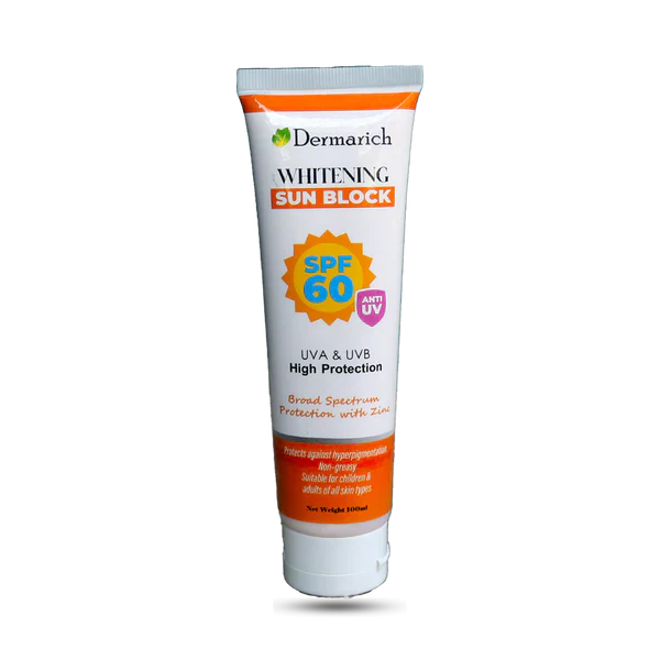 Dermarich SPF-60 Whitening Sun Block 100ml Dermarich