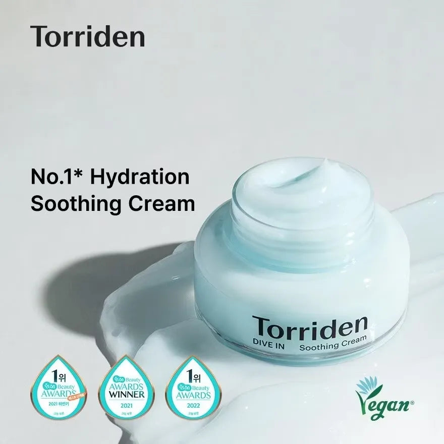 Torriden - DIVE-IN Low Molecular Hyaluronic Acid Soothing Cream - 100ml Torriden