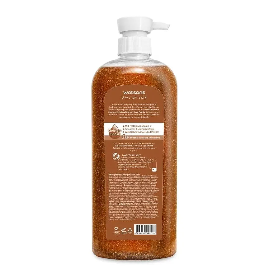 Watsons Shower Scrub Sugar Cane & Bamboo 700ml Watsons