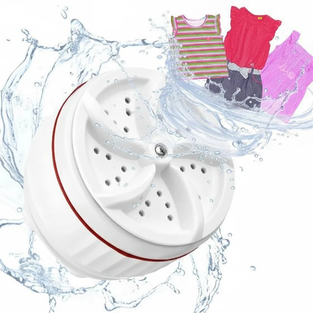 Mini Portable Ultrasonic Turbine Washing Machine - Each Cosmia.pk