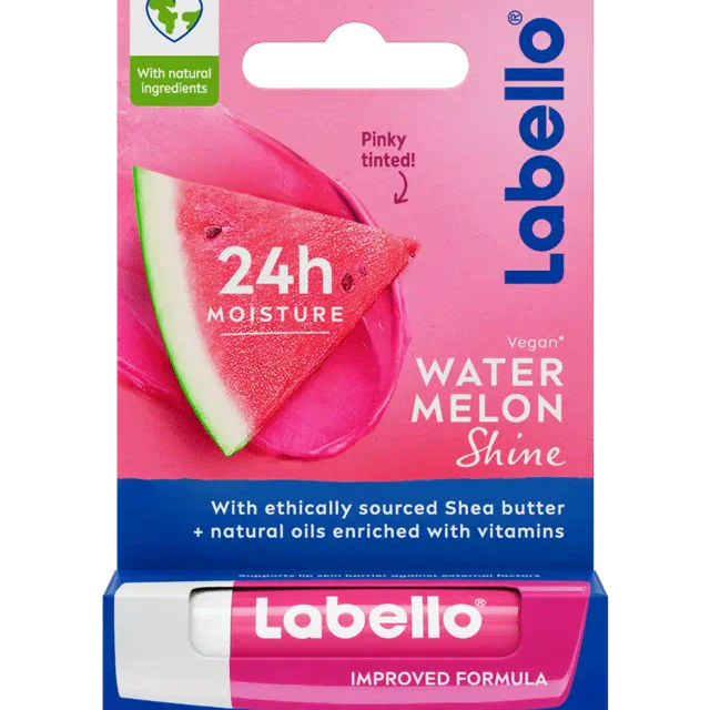 Labello Fruity Shine Watermelon Lip Balm – 4.8g Labello