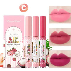 Dragon Ranee Waterproof Long Lasting Lip Gloss Set - 3 Pcs Dragon Ranee