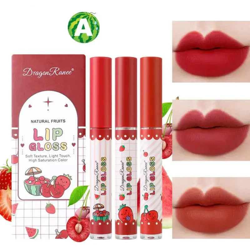Dragon Ranee Waterproof Long Lasting Lip Gloss Set - 3 Pcs Dragon Ranee