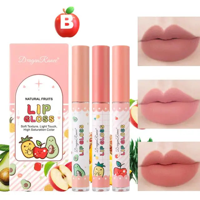 Dragon Ranee Waterproof Long Lasting Lip Gloss Set - 3 Pcs Dragon Ranee