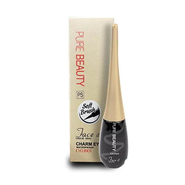 Face it Waterproof Matte Liquid Eyeliner Dip & Brush Face It