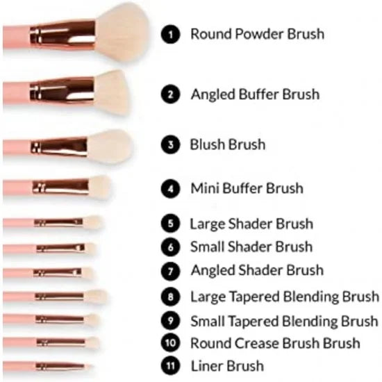BH Weekend Vibes Brunch Bunch - 11 Piece Brush Set BH Cosmetics