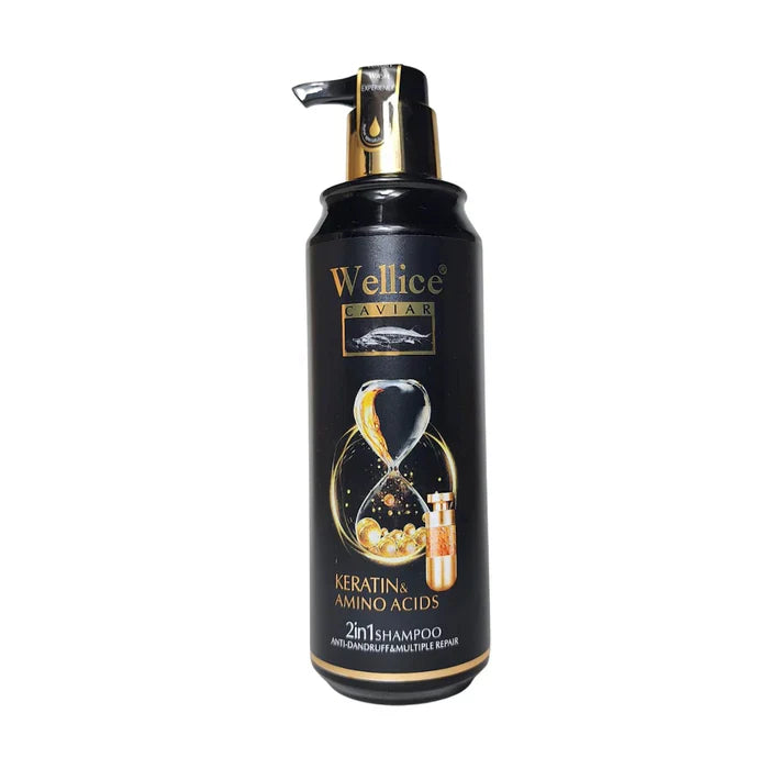 Wellice Caviar Keratin & Amino Acids 2-in-1 Shampoo 500ml Wellice