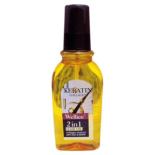 Wellice Keratin Collagen 2in1 Anti Hair Loss & Repair Hair Oil Wellice