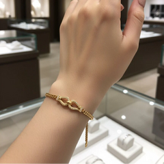 Zircon Chain Style Bracelet Cosmia