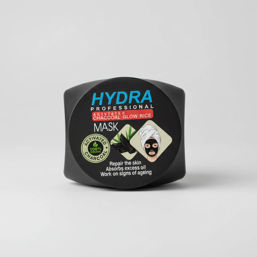 Hydra Professional Activated Charcoal Glow Rice Face Mask Hydra