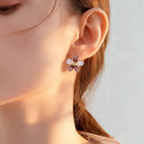 Flower Korea Stud Earrings