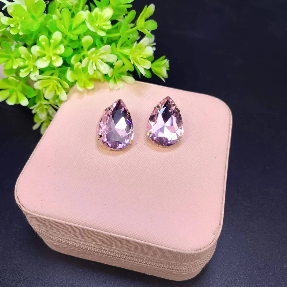 Drop stone stud Earrings Cosmia
