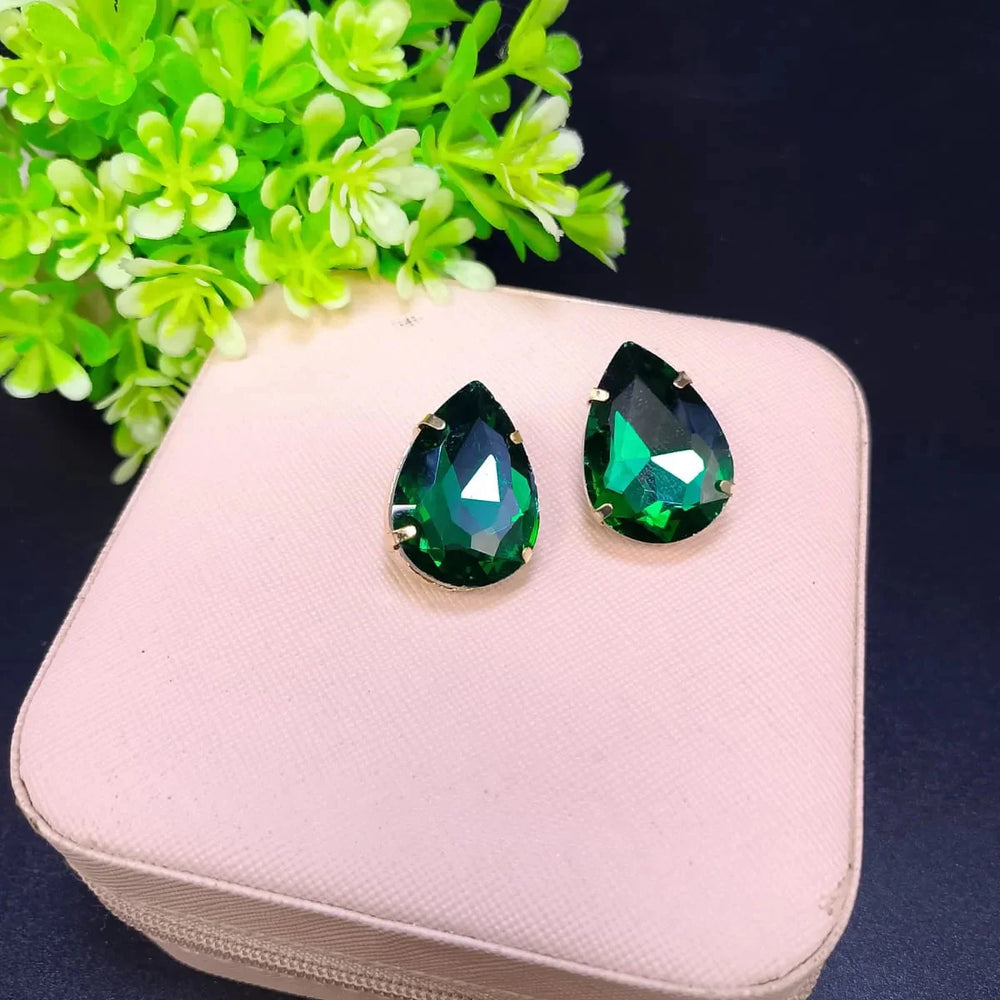 Drop stone stud Earrings Cosmia