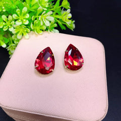 Drop stone stud Earrings Cosmia