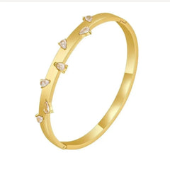 Stainless Steel Drop Hand Cuff Cosmia