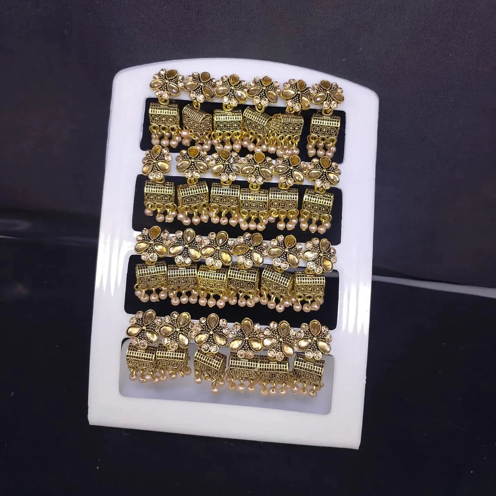 Elegant Traditional Jhumka Earrings Set Cosmia.pk