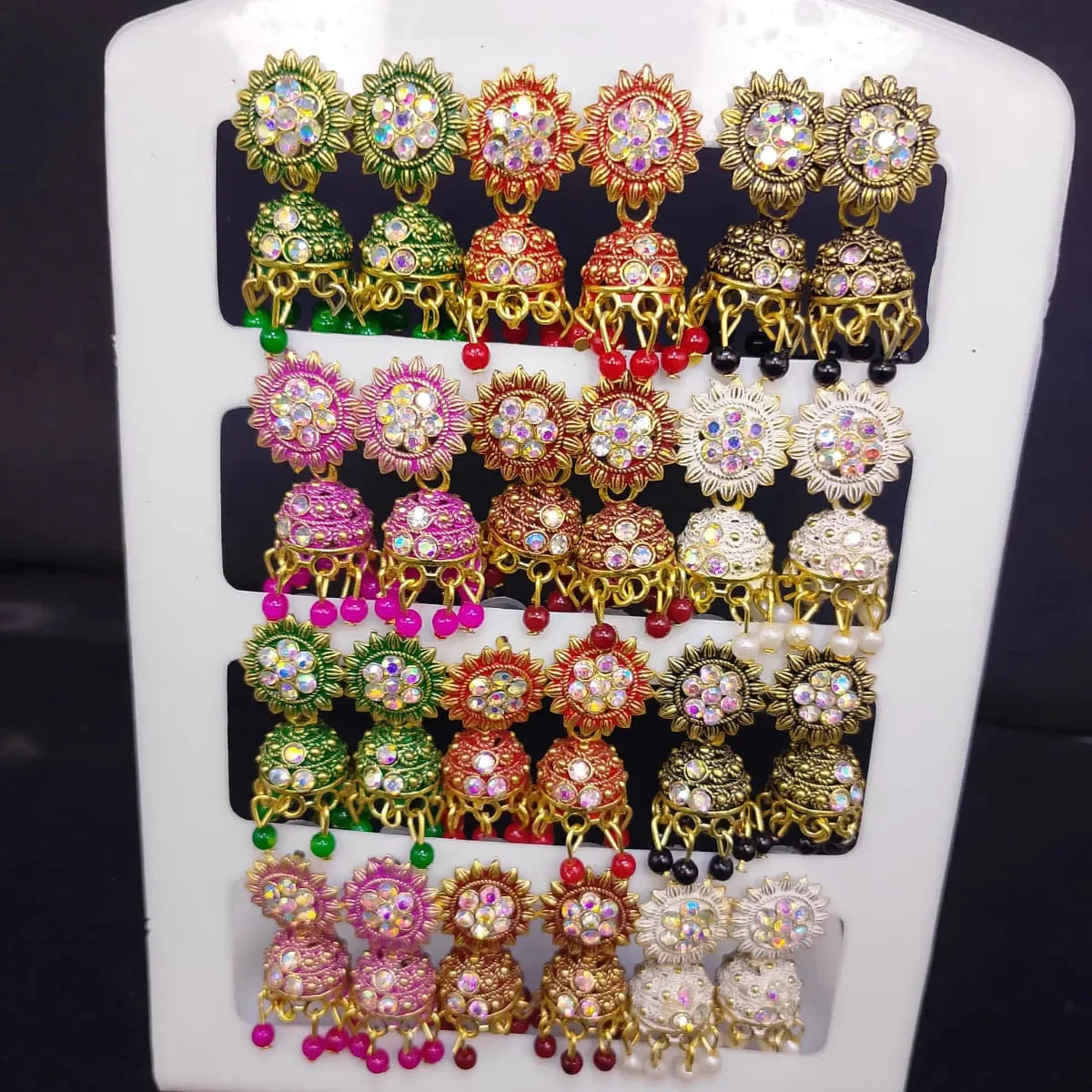 Elegant Traditional Jhumka Earrings Set Cosmia.pk