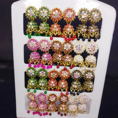 Elegant Traditional Jhumka Earrings Set Cosmia.pk