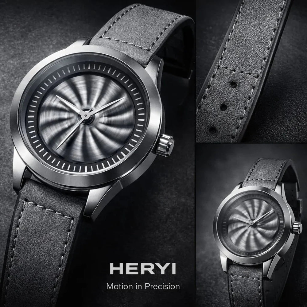 HERYI Spinner Model Watch with Date – Waterproof Masterlock Cosmia