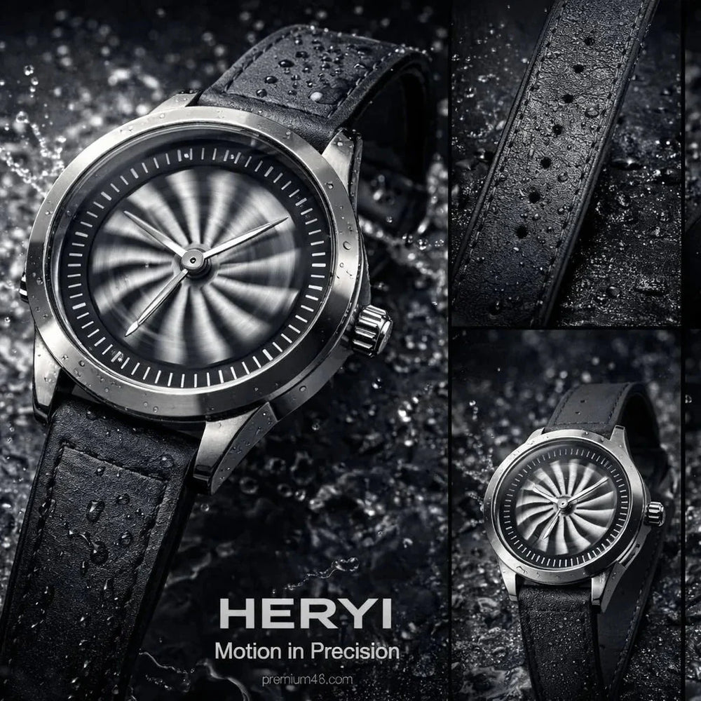 HERYI Spinner Model Watch with Date – Waterproof Masterlock Cosmia