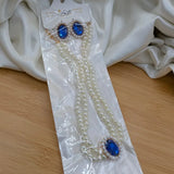 Pearl & Crystal Rhinestone Jewelry Set