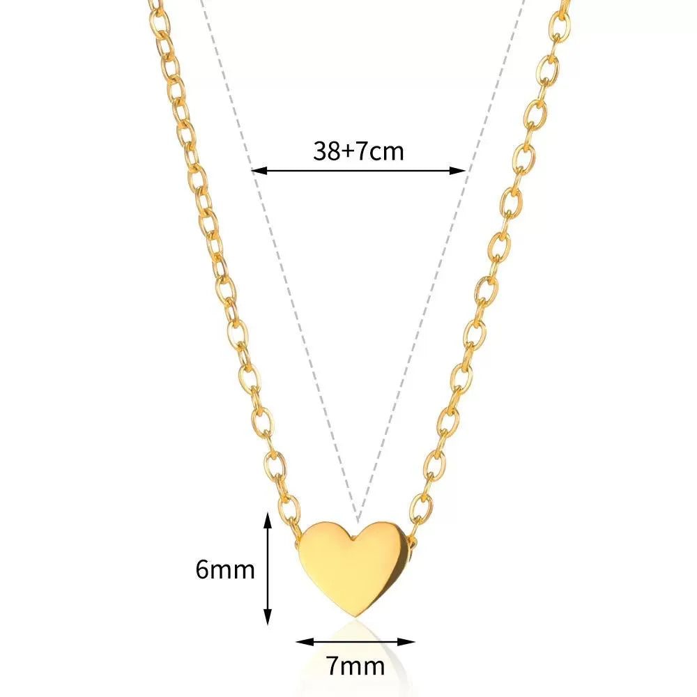 Stainless Steel Heart Chain Cosmia