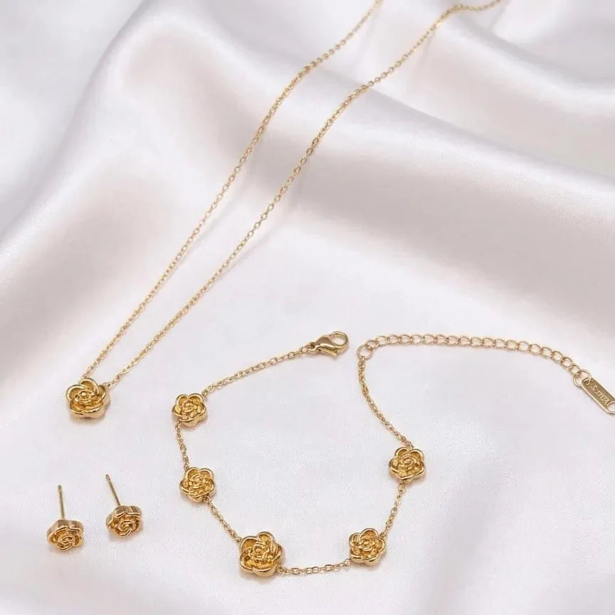 Stainless Steel New Arrival Rose Combo Set Cosmia
