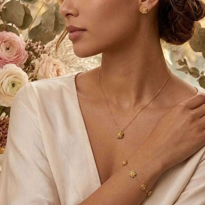 Stainless Steel New Arrival Rose Combo Set Cosmia