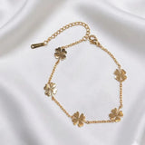 Stainless Steel Flower Bracelet