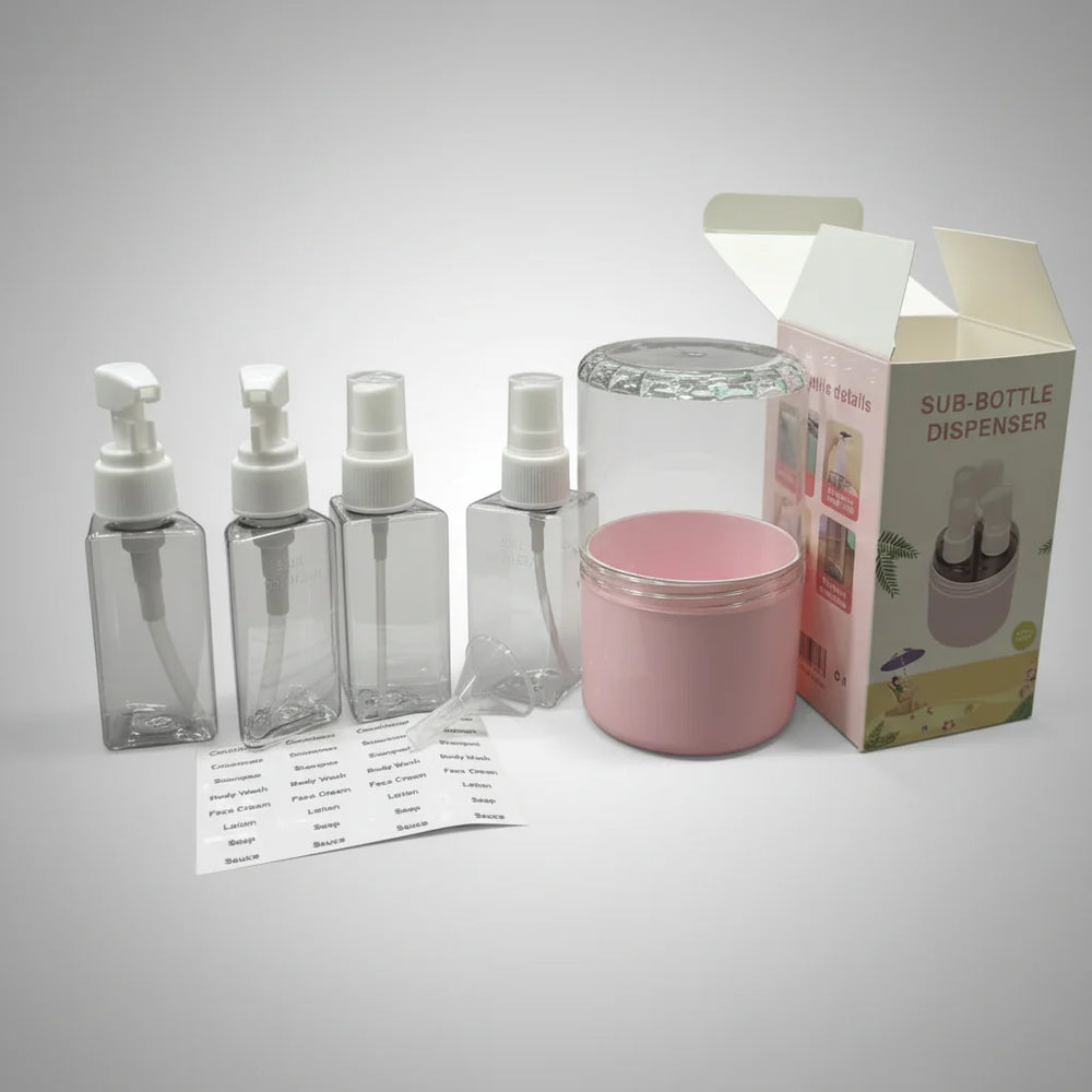 Portable Travel Bottle Set - 4Pcs - 50ml Each Cosmia.pk