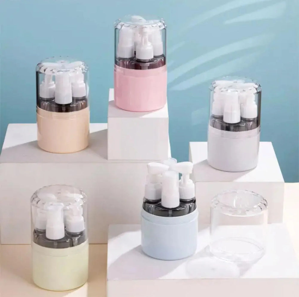 Portable Travel Bottle Set - 4Pcs - 50ml Each Cosmia.pk