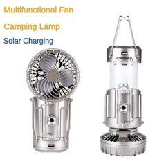 Multifunctional Camping Fan & Light - Solar Charge Cosmia.pk