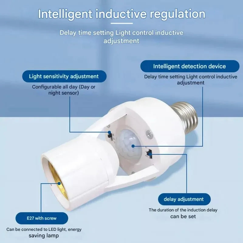 Smart Led Bulb Holder with Motion Sensor Socket Cosmia.pk