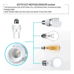 Smart Led Bulb Holder with Motion Sensor Socket Cosmia.pk