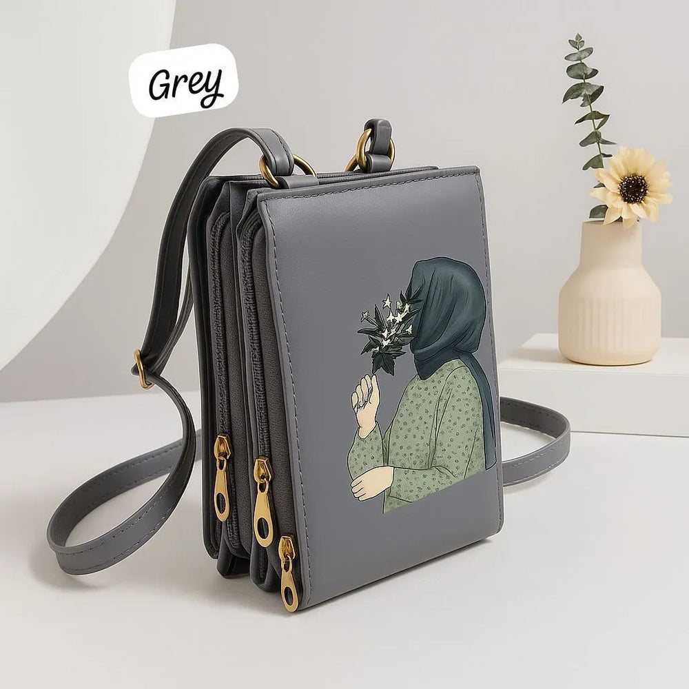Hijab Print Crossbody Bag Cosmia.pk