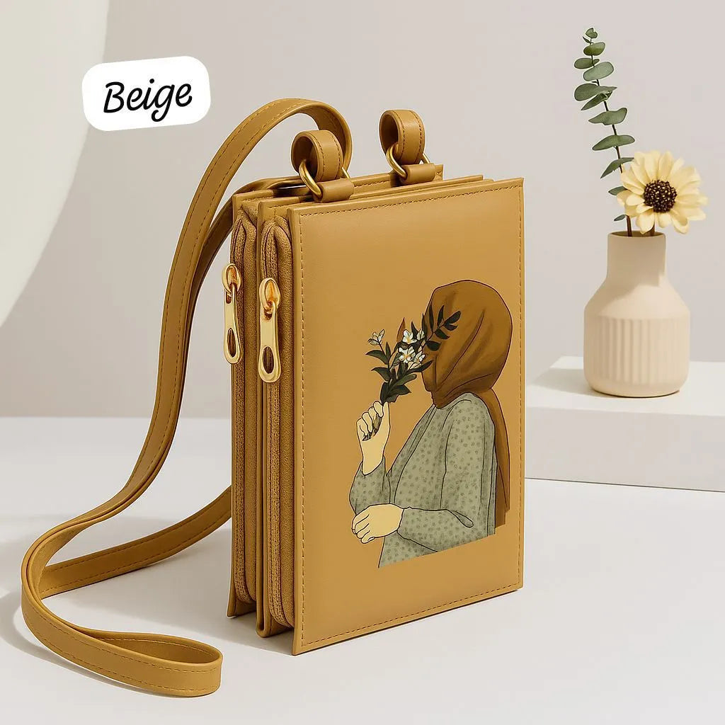 Hijab Print Crossbody Bag Cosmia.pk