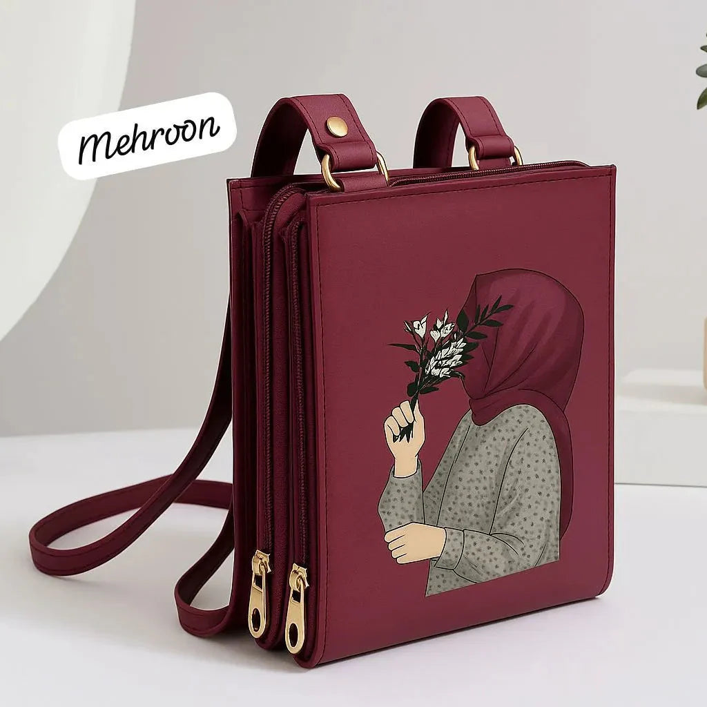 Hijab Print Crossbody Bag Cosmia.pk