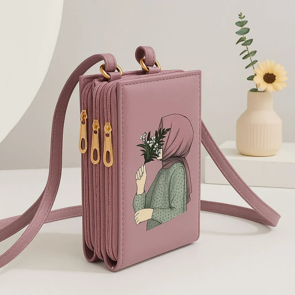 Hijab Print Crossbody Bag Cosmia.pk
