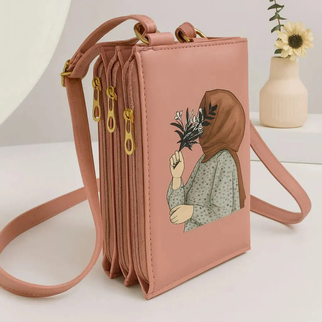 Hijab Print Crossbody Bag Cosmia.pk