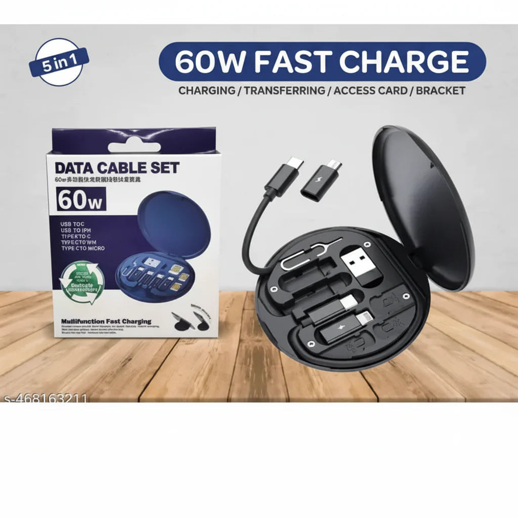5-in-1 Data Cable Set Cosmia.pk