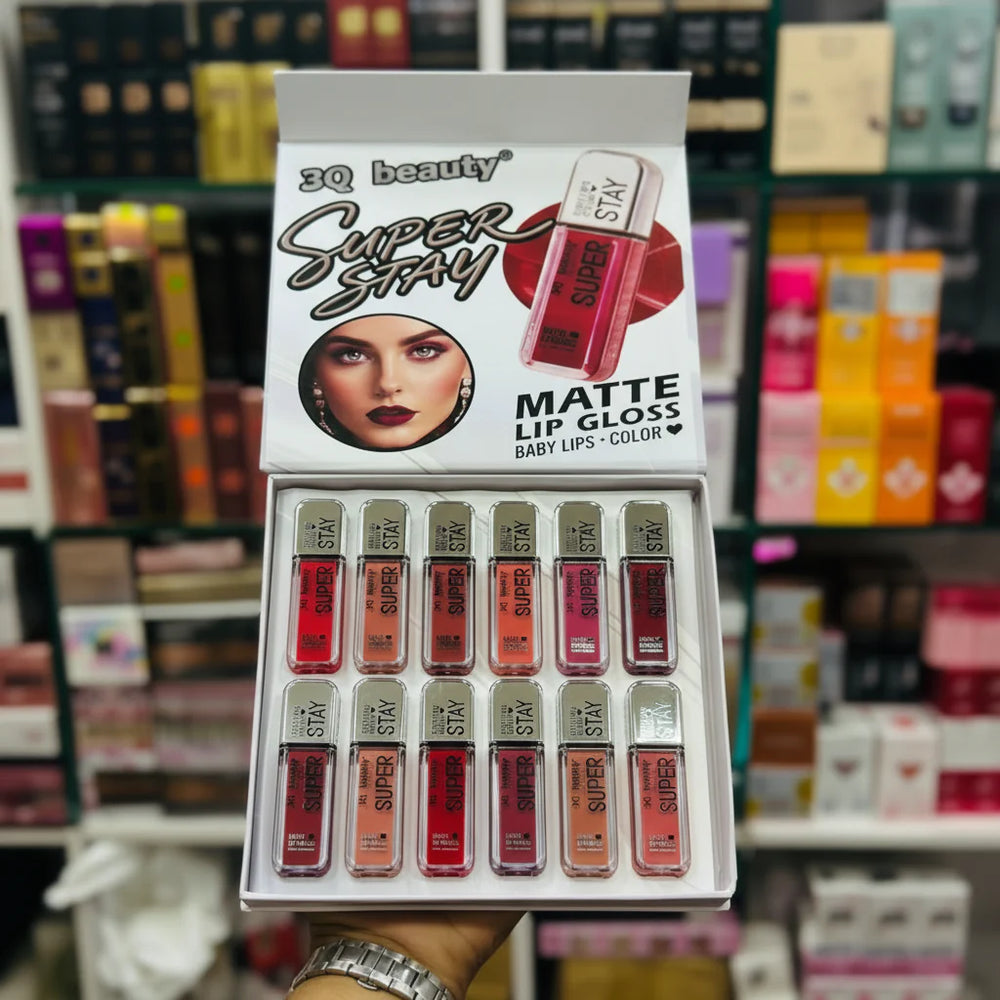 3Q Beauty Super Stay Matte Lip Gloss - 12 Color Set 3Q Beauty