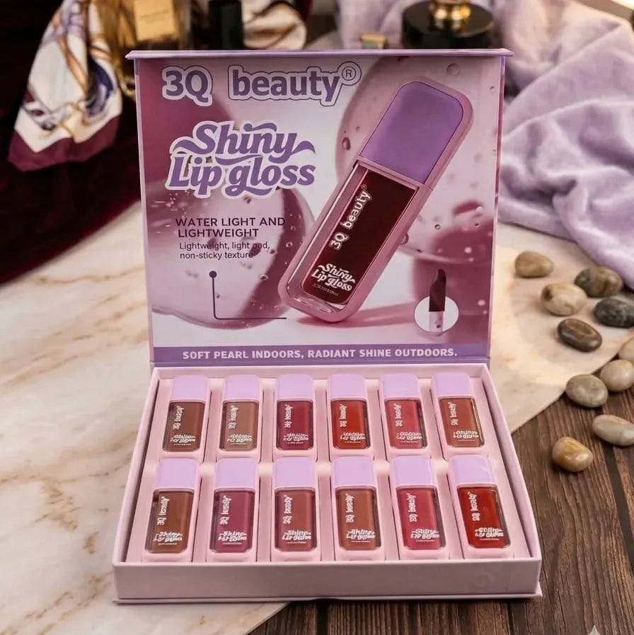 3Q Beauty Shiny Lip Gloss – Pack of 12 3Q Beauty