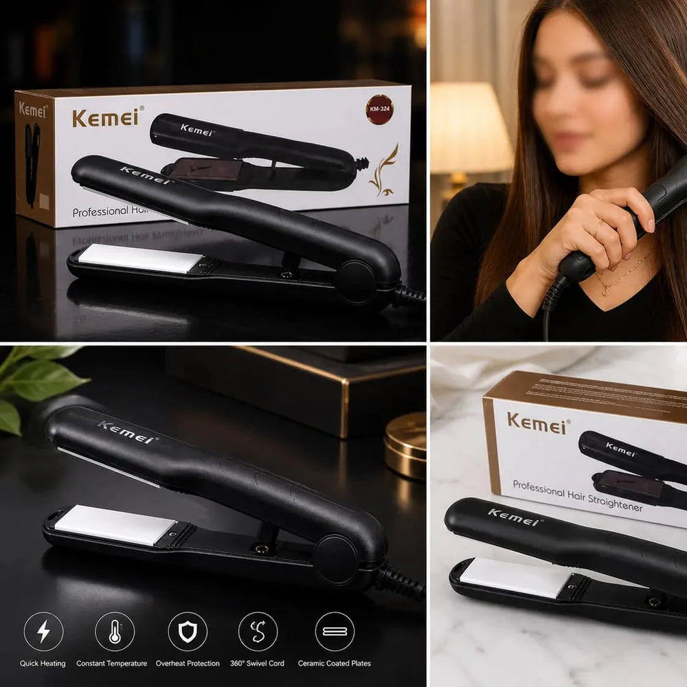 Kemei KM-324 Professional Hair Straightener Kemei